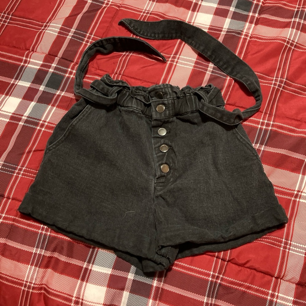 Forever 21 Misses Black Denim Shorts Size S Small